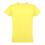 T-shirt personnalisé 100% coton couleur jaune clair première vue