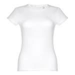 T-shirt personnalisable pour femme 150 g/m2 couleur blanc première vue