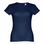 T-shirt personnalisable pour femme 150 g/m2 couleur bleu première vue