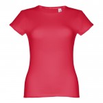 T-shirt personnalisable pour femme 150 g/m2 couleur rouge première vue