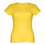 T-shirt personnalisable pour femme 150 g/m2 couleur jaune première vue