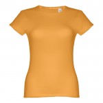 T-shirt personnalisable pour femme 150 g/m2 couleur jaune foncé première vue