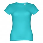 T-shirt personnalisable pour femme 150 g/m2 couleur turquoise première vue