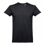 T-shirts floqués pour entreprise 190 g/m2 couleur noir première vue