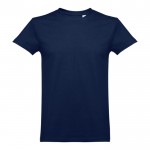 T-shirts floqués pour entreprise 190 g/m2 couleur bleu première vue