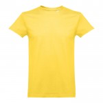 T-shirts floqués pour entreprise 190 g/m2 couleur jaune première vue