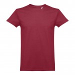 T-shirts floqués pour entreprise 190 g/m2 couleur bordeaux première vue
