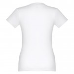 T-shirt blanc classique à col rond 190 g/m2 couleur blanc deuxième vue