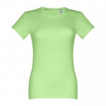 T-shirt blanc classique à col rond 190 g/m2 couleur vert clair première vue