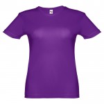 T-shirt femme technique en polyester 130 g/m2  couleur violet première vue