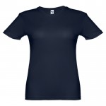 T-shirt femme technique en polyester 130 g/m2  couleur bleu marine première vue