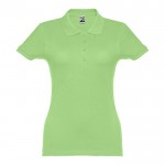Polo avec logo entreprise femme 195 g/m2 couleur vert clair première vue
