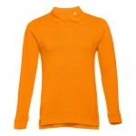 Polos brodés personnalisés 210 g/m2 couleur orange première vue
