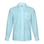 Élégante chemise personnalisable 130 g/m2 couleur bleu ciel première vue