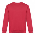 Sweat-shirt en coton et polyester 300 g/m2 couleur rouge première vue