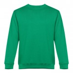Sweat-shirt en coton et polyester 300 g/m2 couleur vert première vue