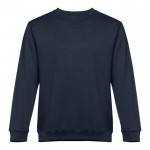 Sweat-shirt en coton et polyester 300 g/m2 couleur bleu marine première vue