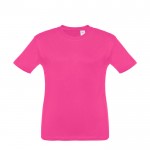 Tee-shirt personnalisable pour enfant unisexe couleur fuchsia première vue