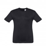 Tee-shirt personnalisable pour enfant unisexe couleur noir première vue