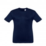 Tee-shirt personnalisable pour enfant unisexe couleur bleu première vue