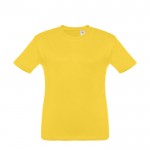 Tee-shirt personnalisable pour enfant unisexe couleur jaune première vue