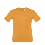 Tee-shirt personnalisable pour enfant unisexe couleur jaune foncé première vue