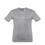 Tee-shirt personnalisable pour enfant unisexe couleur gris première vue