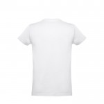 T-shirt avec logo pour enfant en coton 190g/m2 couleur blanc deuxième vue