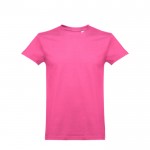 T-shirt avec logo pour enfant en coton 190g/m2 couleur fuchsia première vue