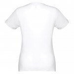 T-shirt femme technique en polyester 130 g/m2  couleur blanc deuxième vue