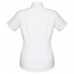 Chemise pour femme manches courtes couleur blanc deuxième vue