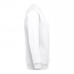 Sweat-shirt en coton et polyester 300 g/m2 couleur blanc troisième vue