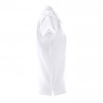 Polo pour femme en coton 100% 240 g/m2 couleur blanc troisième vue