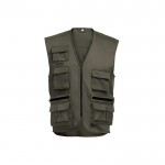 Gilet polyester/coton, poches multiples 200 g/m2 THC PIXEL couleur vert militaire première vue
