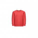 Sweat-shirt coton/polyester recyclé 300 g/m2 THC DELTA KIDS couleur rouge première vue