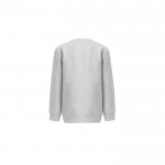 Sweat-shirt coton/polyester recyclé 300 g/m2 THC DELTA KIDS couleur gris chiné deuxième vue