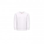 Sweat-shirt en coton et polyester 300 g/m2 THC DELTA KIDS WH couleur blanc première vue
