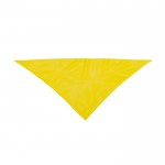 Foulard triangulaire en polyester dans des couleurs vives couleur jaune première vue