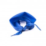 Foulard triangulaire en polyester dans des couleurs vives couleur bleu quatrième vue