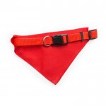 Collier bandana personnalisable avec logo couleur rouge troisième vue