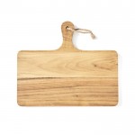 Planche à découper ou à servir en bois de teck couleur bois