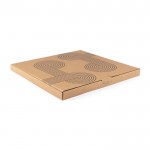 Planche personnalisée en bois pour gravure couleur bois vue avec boîte