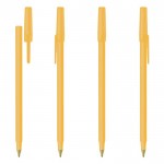 Iconique stylo personnalisé BIC®  couleur jaune première vue