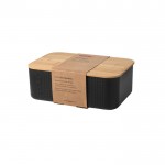 Petite boîte à pain avec couvercle en bambou couleur noir cinquième vue