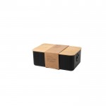 Grande boîte à pain avec couvercle en bambou couleur noir cinquième vue