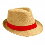 Chapeau moderne en papier de couleur beige couleur rouge première vue