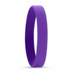 Bracelet silicone personnalisé couleur violet