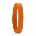 Bracelet plastique personnalisé en bas-relief couleur orange