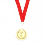 Médaille métallique de type olympique couleur doré