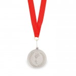 Médaille métallique de type olympique couleur argenté